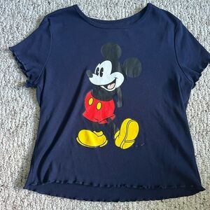 Navy Blue Mickey Mouse T-shirt